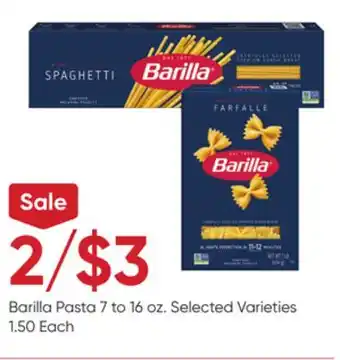 Stater Bros Barilla pasta offer