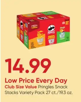 Stater Bros Pringles snack stacks variety pack offer