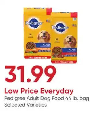 Stater Bros Pedigree adult dog food offer