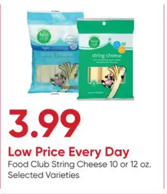 Stater Bros Food club string cheese offer
