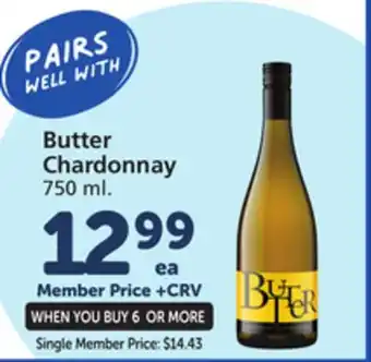 Vons Butter chardonnay offer
