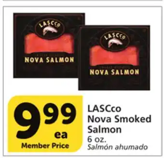 Vons Lascco nova smoked salmon offer