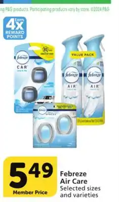 Vons Febreze air care offer