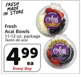 Vons Fresh acai bowls offer