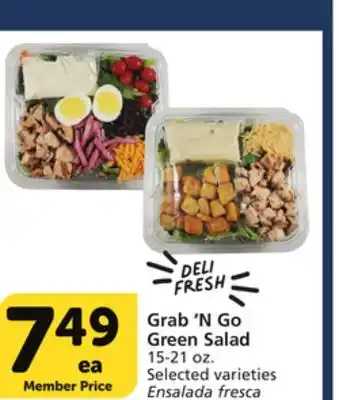 Albertsons Grab'n go green salad offer