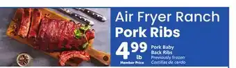Albertsons Pork baby back ribs offer