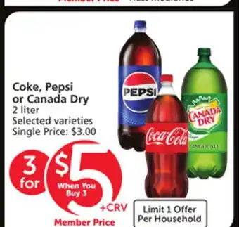 Albertsons Coke, pepsi or canada dry offer