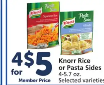 Albertsons Knorr rice or pasta sides offer