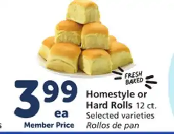 Albertsons Homestyle or hard rolls offer