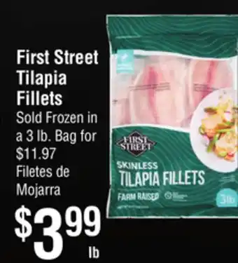 Smart & Final First street tilapia fillets offer