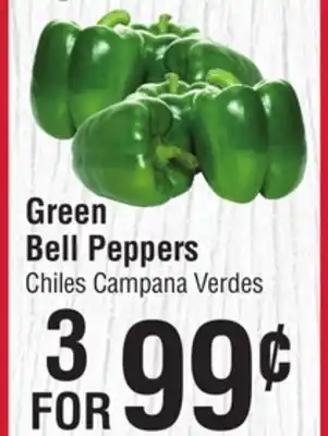 Smart & Final Green bell peppers offer