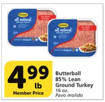 Albertsons Butterball 85% lean ground turkey offer