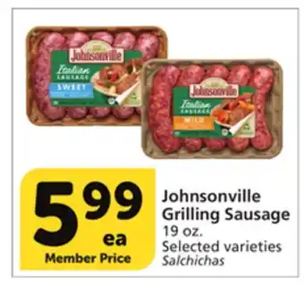 Albertsons Johnsonville grilling sausage offer