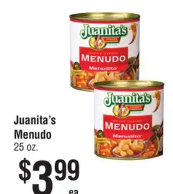 Smart & Final Juanita's menudo offer