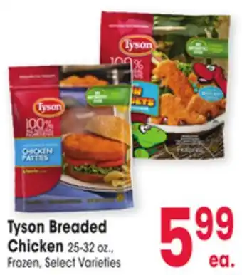 Jewel-Osco Tyson breaded chicken offer