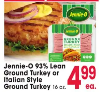 Jewel-Osco Jennie-o 93% lean ground turkey or ground turkey italian ground turkey offer
