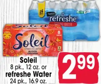Jewel-Osco Soleil 8 pk., 12 oz. or refreshe water 24 offer