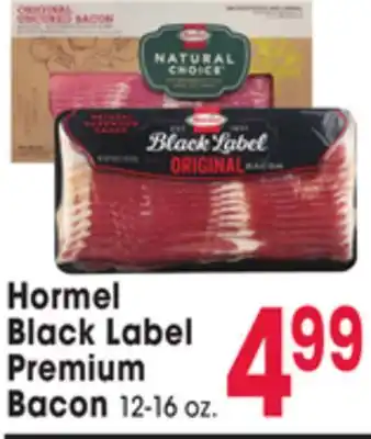 Jewel-Osco Hormel black label premium bacon offer