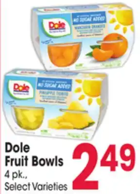 Jewel-Osco Dole fruit bowls offer
