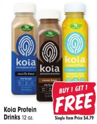 Jewel-Osco Koia protein drinks offer