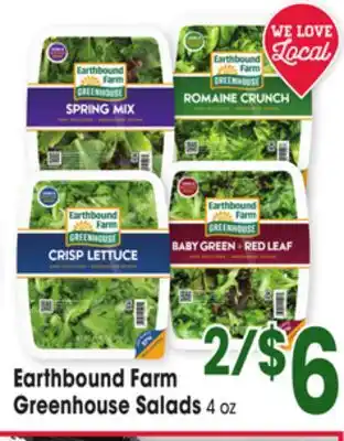 Jewel-Osco Earthbound farm greenhouse salads offer