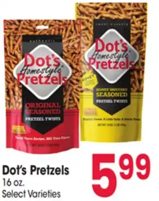 Jewel-Osco Dot's pretzels offer
