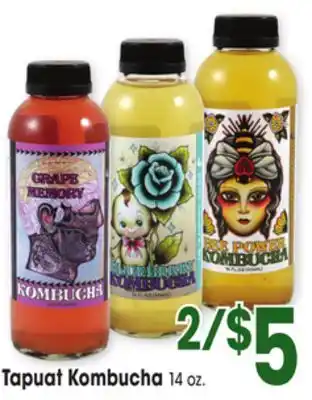 Jewel-Osco Tapuat kombucha offer