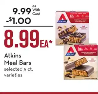 Mariano's Atkins meal bars offer