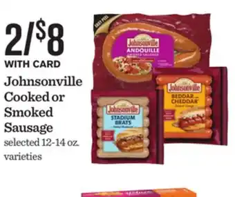 Mariano's Johnsonville cooked or smoked sausage offer