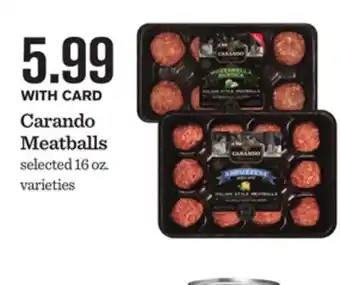 Mariano's Carando meatballs offer