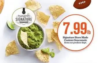 Mariano's Signature store made custom guacamole offer