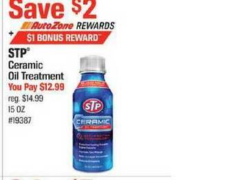 AutoZone Stp Ceramic Oil Treatment offer