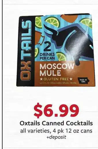 Fareway Oxtails Canned Cocktails offer