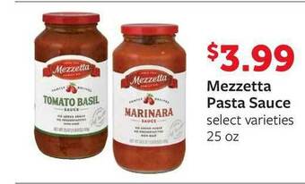 Fareway Mezzetta Pasta Sauce offer