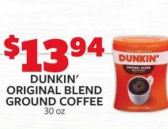 Fareway Dunkin' Original Blend Ground Coffee offer