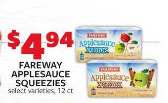 Fareway Fareway Applesauce Squeezies offer