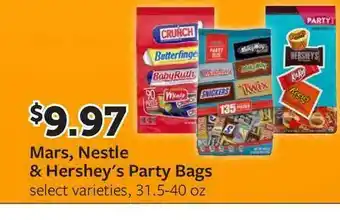 Fareway Mars Nestle & Hershey's Party Bags offer