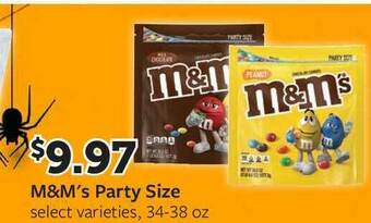 Fareway M&m's Party Size offer