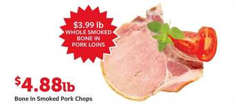 Fareway Bone In Smoked Pork Chops offer