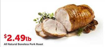 Fareway All Natural Boneless Pork Roast offer