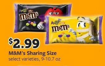 Fareway M&m's Sharing Size offer
