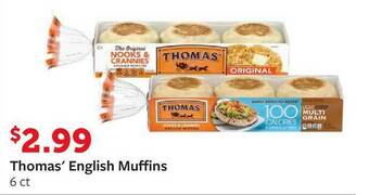 Fareway Thomas' English Muffins offer