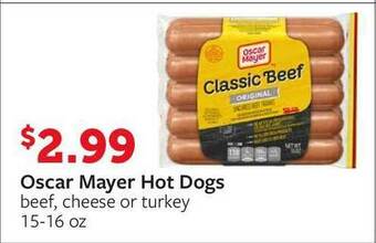 Fareway Oscar Mayer Hot Dogs offer
