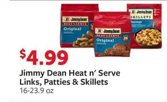 Fareway Jimmy Dean Heat N' Serve Links Patties & Skillets offer