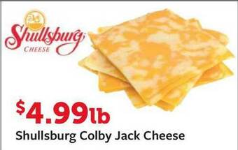 Fareway Shullsburg Colby Jack Cheese offer