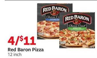 Fareway Red Baron Pizza offer
