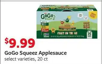 Fareway Gogo Squeez Applesauce offer