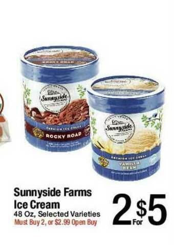 Jons International Sunnyside Farms Ice Cream offer