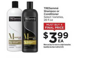 Food 4 Less Tresemmé Shampoo Or Conditioner offer