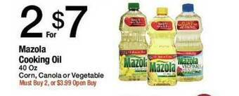 Jons International Mazola Cooking Oil offer
